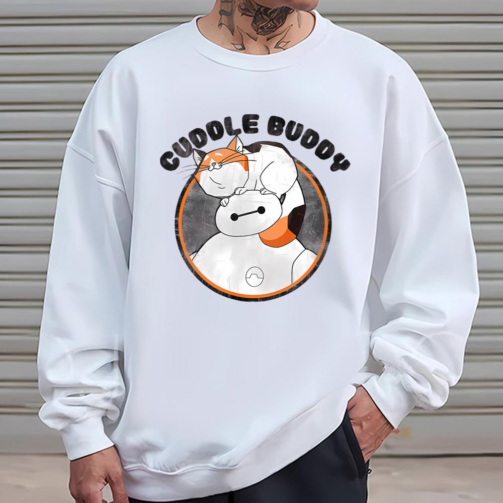 Cute Cuddle Buddy Disney Baymax With Cat Shirt