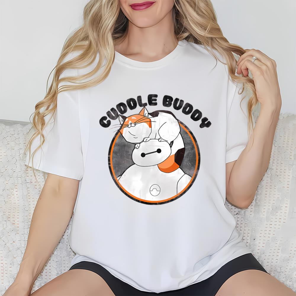 Cute Cuddle Buddy Disney Baymax With Cat Shirt