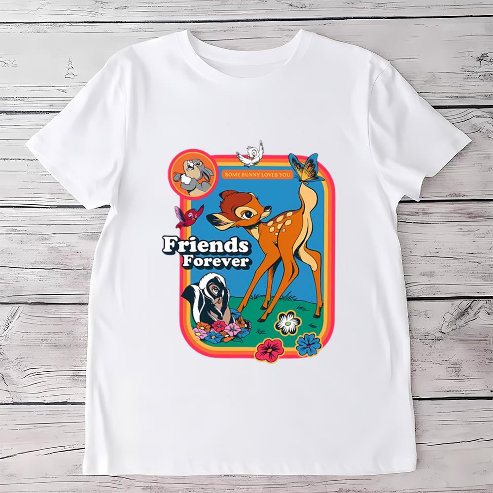 Cute Disney Classic Bambi And Friends Forever Vintage Shirt