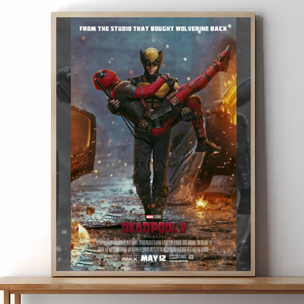 Deadpool 3 Movie Poster Home Decor Canvas