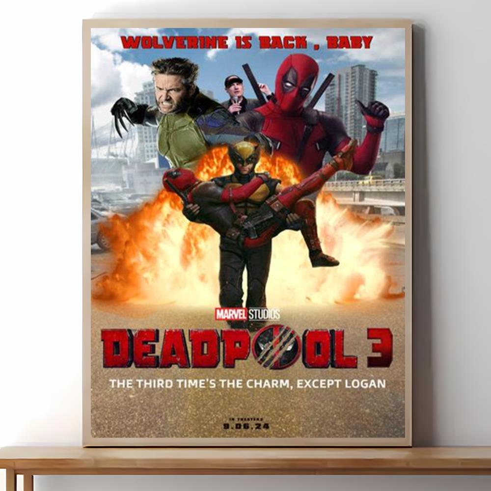Deadpool 3 Poster Art Print Wall