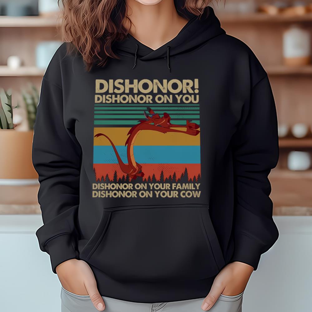 Dishonor  Dishonor On You Disney Mushu Dragon Shirt