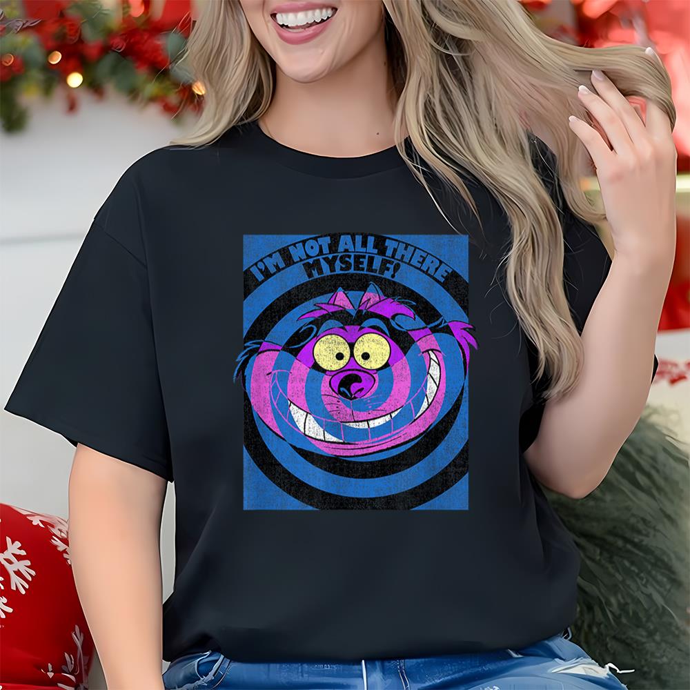 Disney Alice In Wonderland Cheshire Cat Swirl Logo T-Shirt