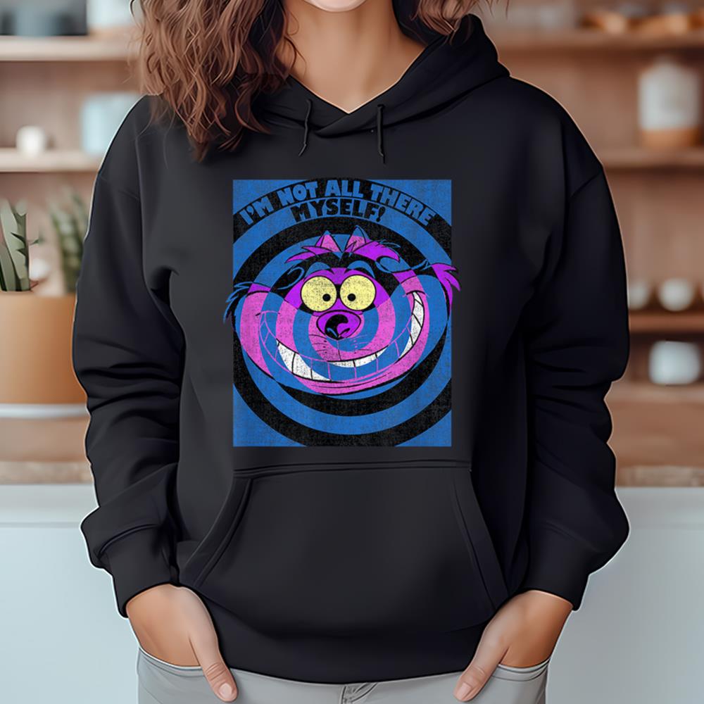 Disney Alice In Wonderland Cheshire Cat Swirl Logo T-Shirt