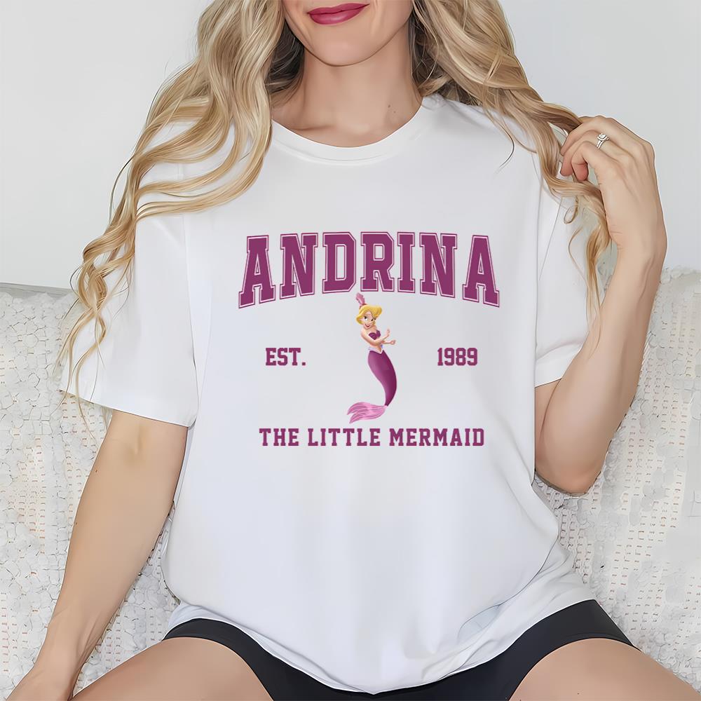 Disney Andrina Little Mermaid Characters Shirt