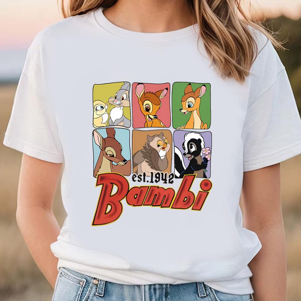 Disney Bambi Characters Group Est 1942 T-Shirt