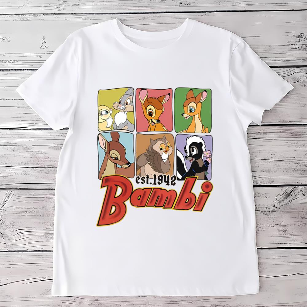Disney Bambi Characters Group Est 1942 T-Shirt