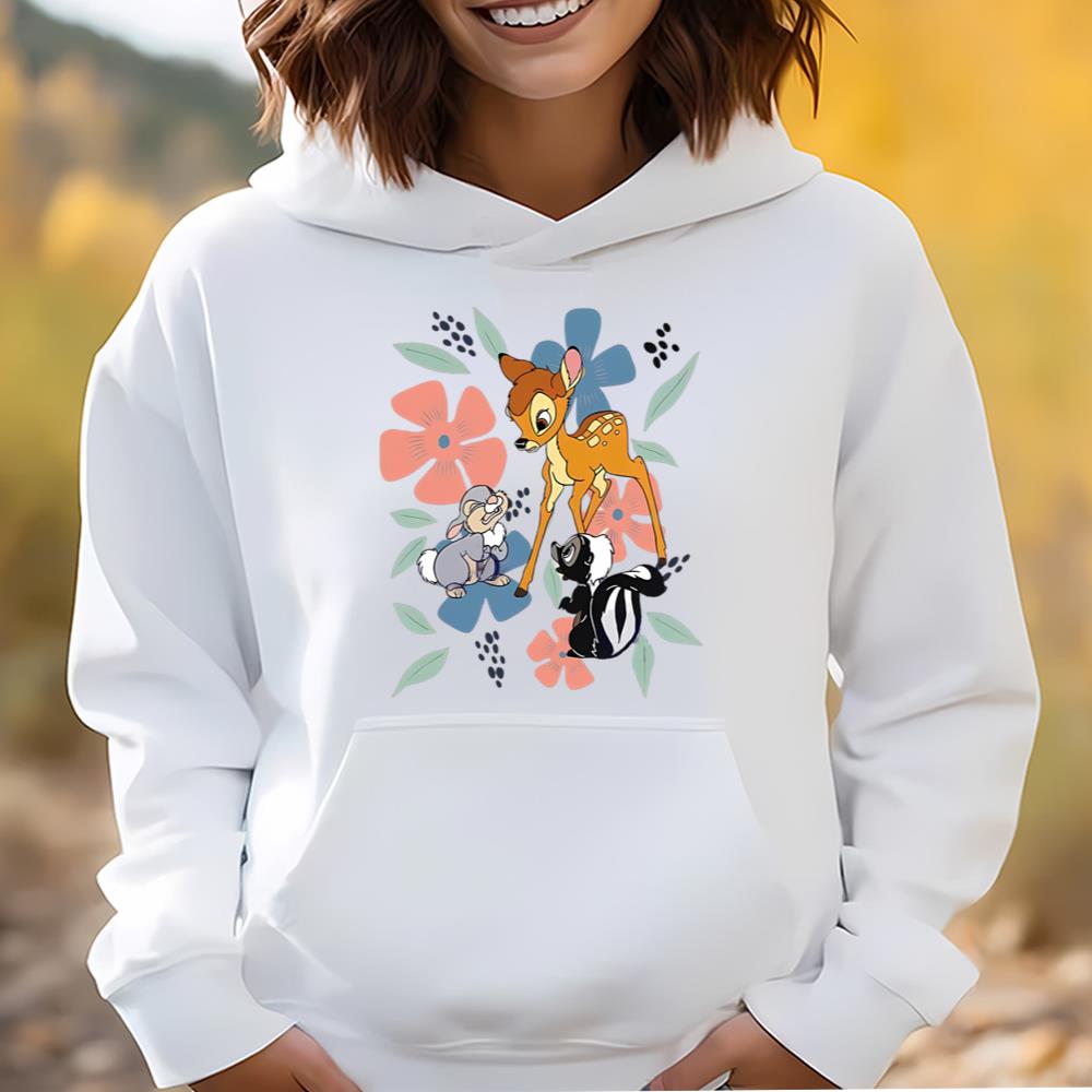 Disney Bambi Flower Thumper Portrait Floral Retro Shirt