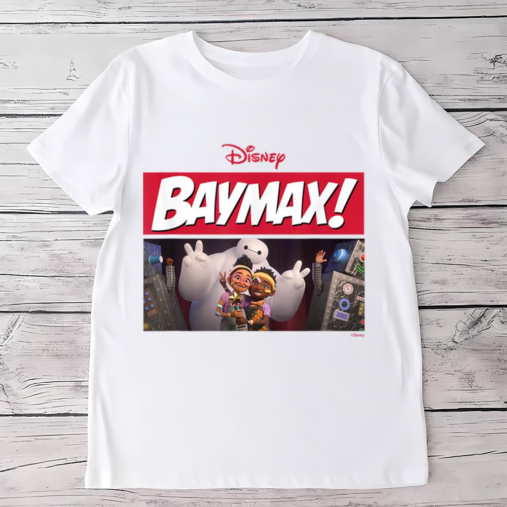 Disney Baymax Series Pose With Sofia And Ali Big Hero 6 T-Shirt