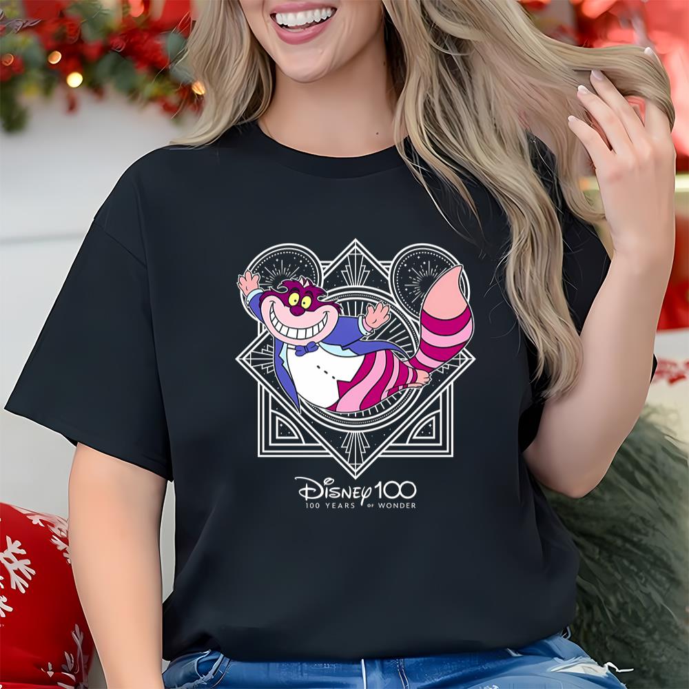 Disney Cheshire Cat Alice In Wonderland Disney 100 Year Shirt