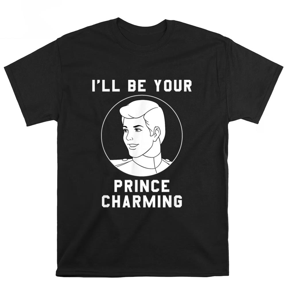 Disney Cinderella I'll Be Your Prince Charming Light Font T-Shirt