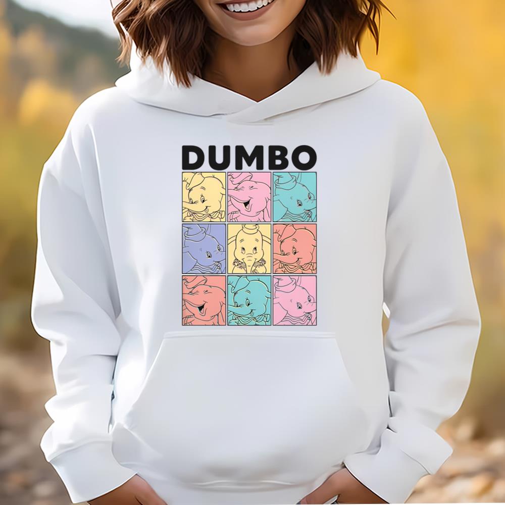 Disney Dumbo Pastel Boxes Graphic T Shirt