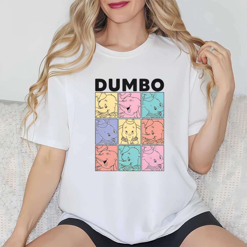 Disney Dumbo Pastel Boxes Graphic T Shirt