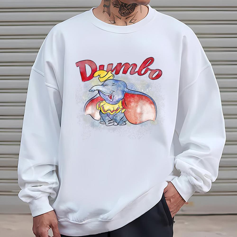 Disney Dumbo Watercolor Portrait T Shirt