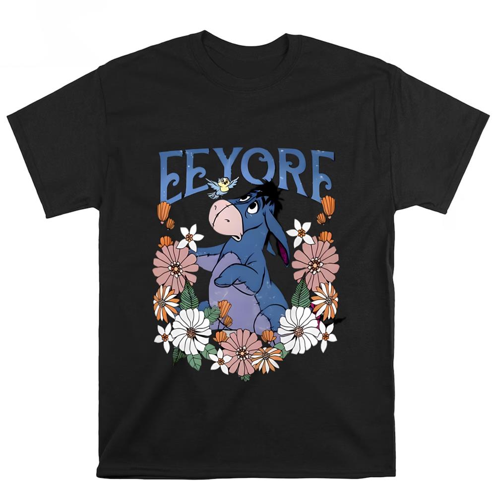 Disney Eeyore Flower Winnie The Pooh Character T Shirt