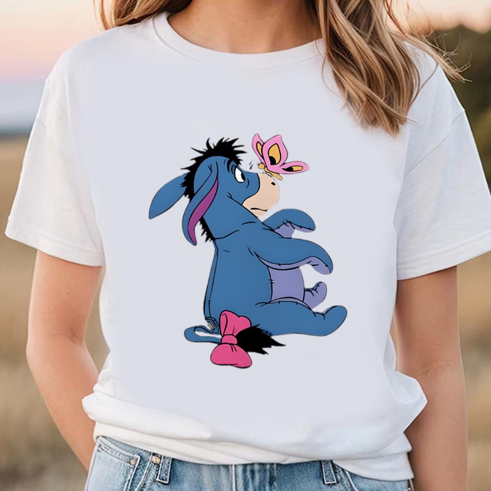 Disney Eeyore Winnie The Pooh And Butterfly T-Shirt
