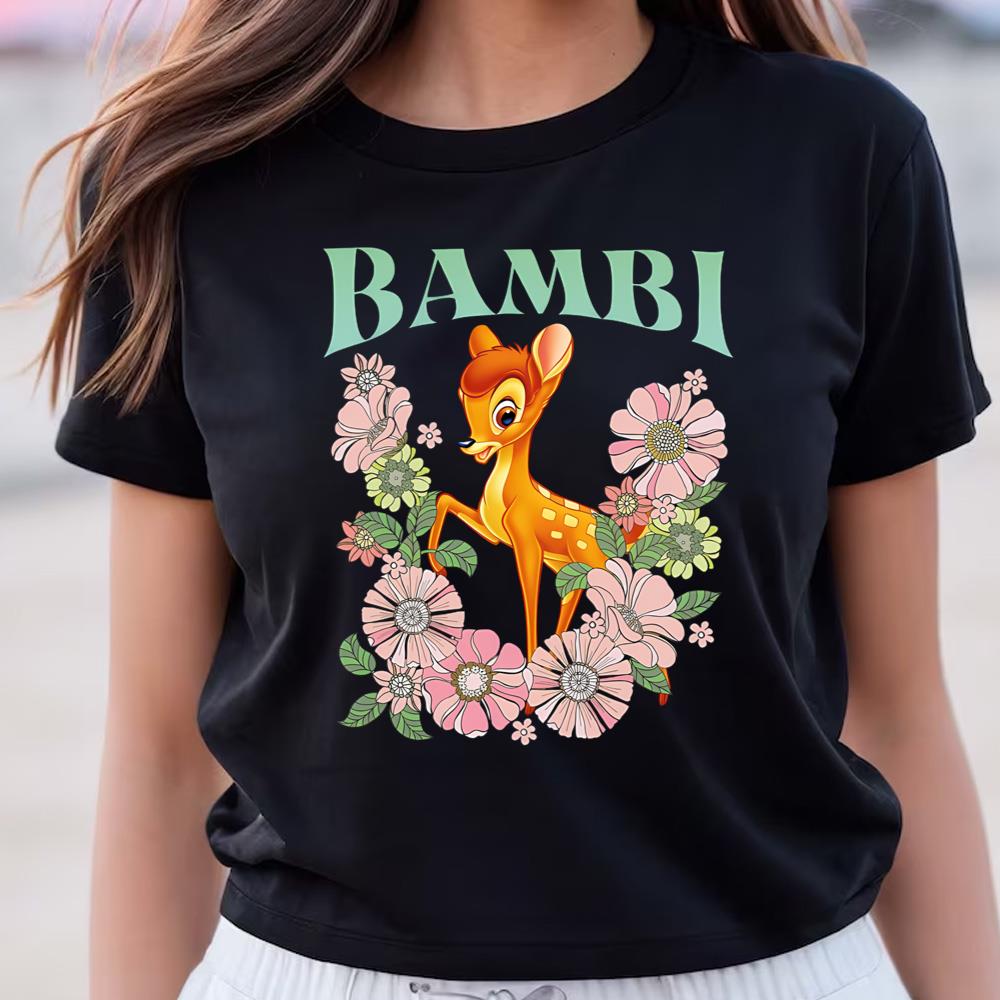 Disney Floral Bambi Flower In The Flowers T Shirt