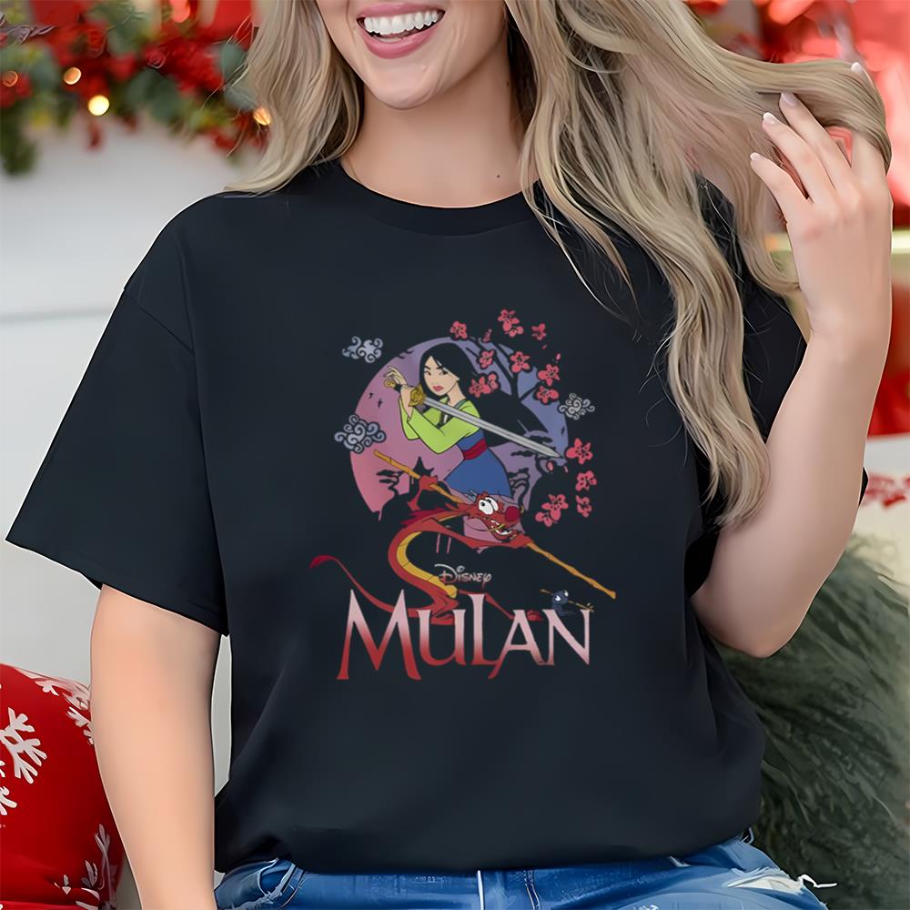 Disney Mulan And Mushu Collage Portrait T Shirt