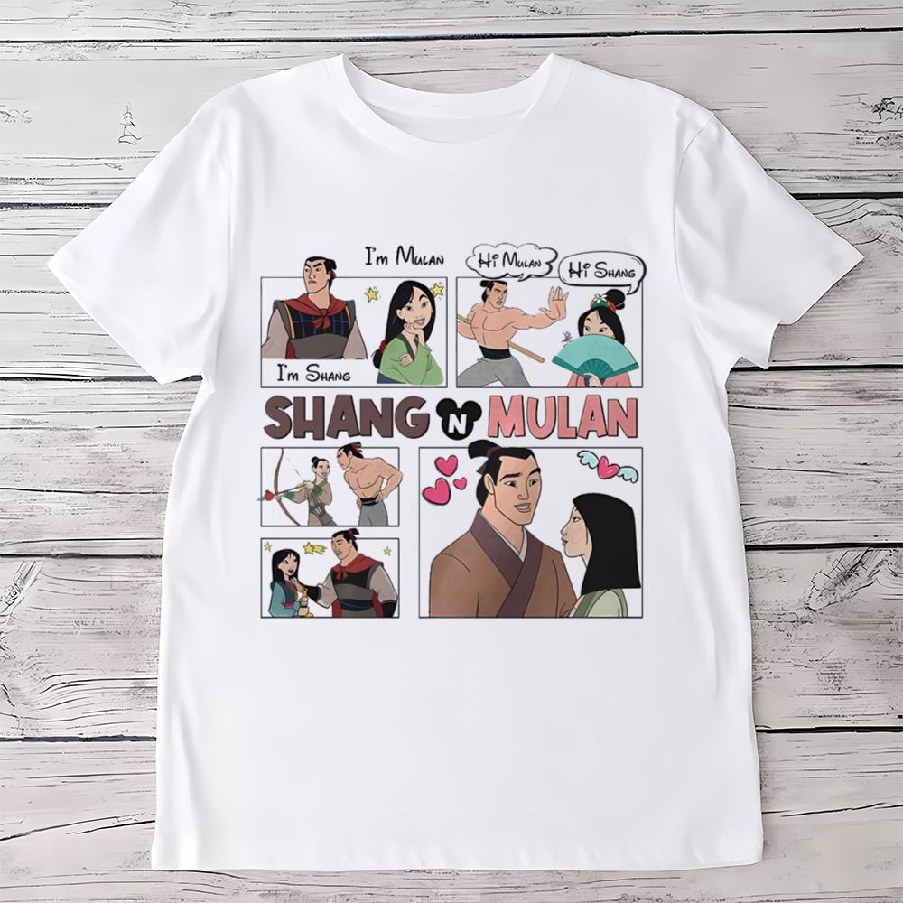 Disney Mulan And Shang Matching Shirt