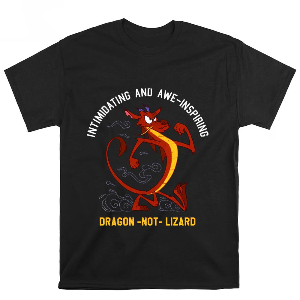 Disney Mulan Mushu Dragon Not Lizard Portrait Shirt
