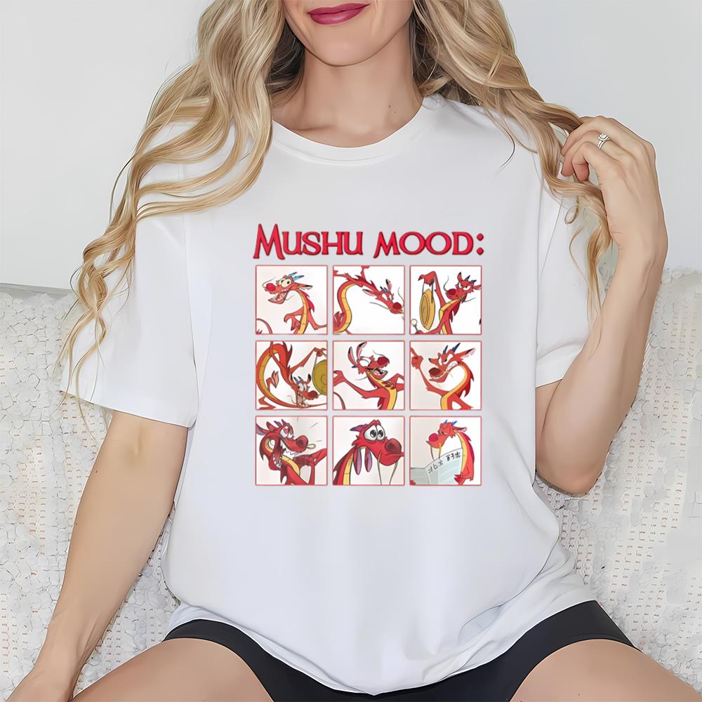 Disney Mulan Mushu Mood Cute Face Shirt Emotion Of Mushu T Shirt
