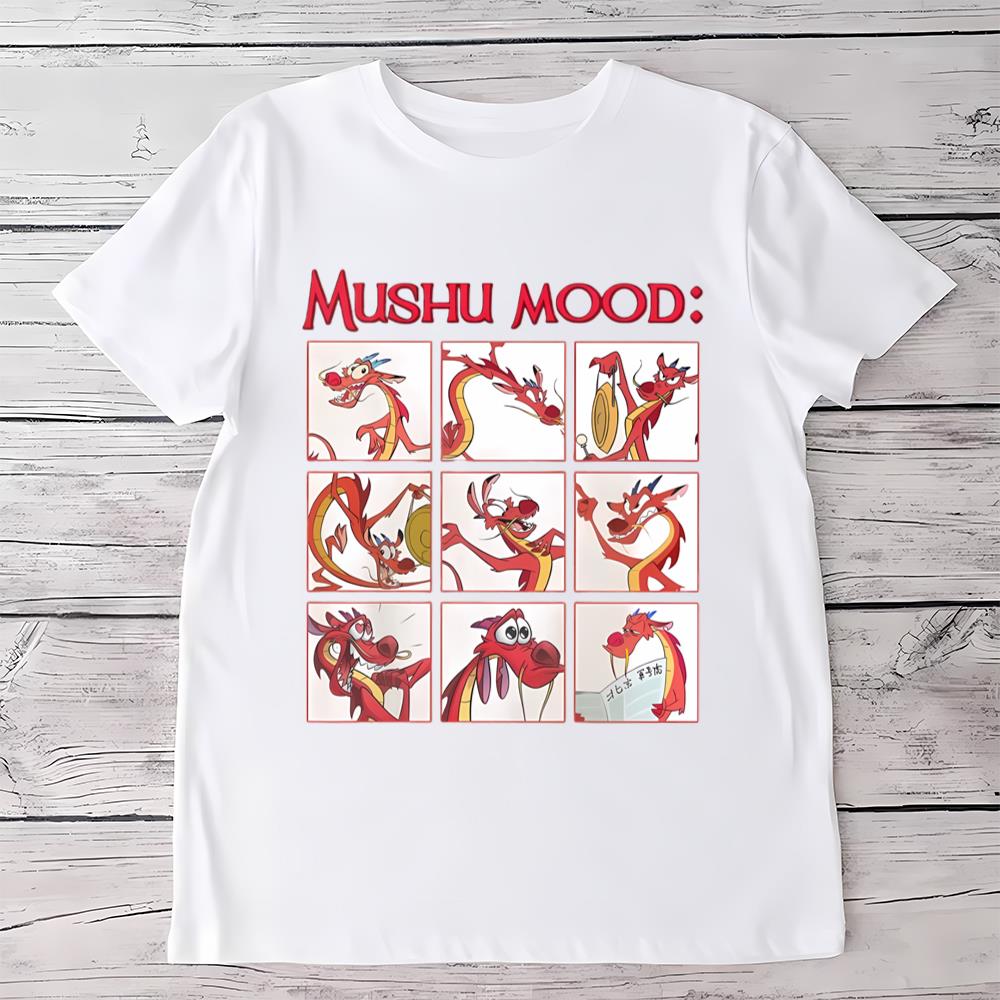 Disney Mulan Mushu Mood Cute Face Shirt Emotion Of Mushu T Shirt