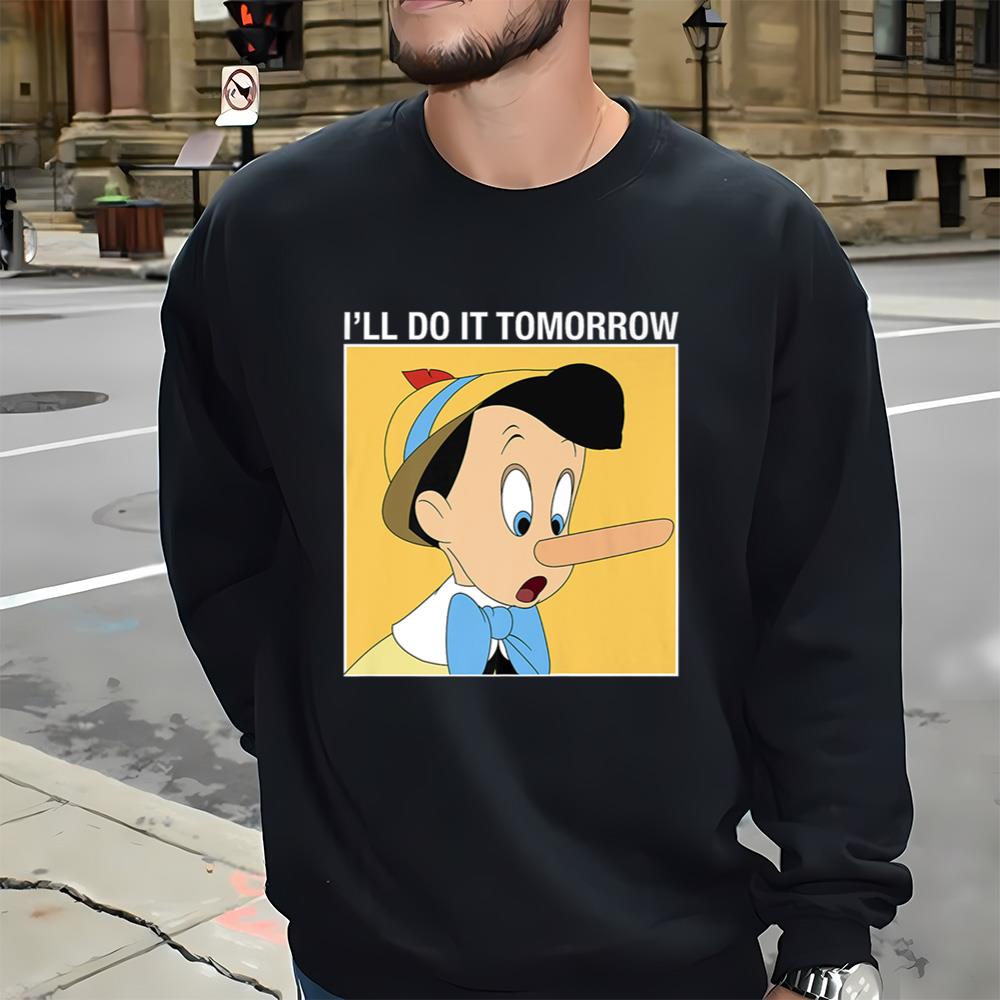 Disney Pinocchio I'll Do It Tomorrow T Shirt