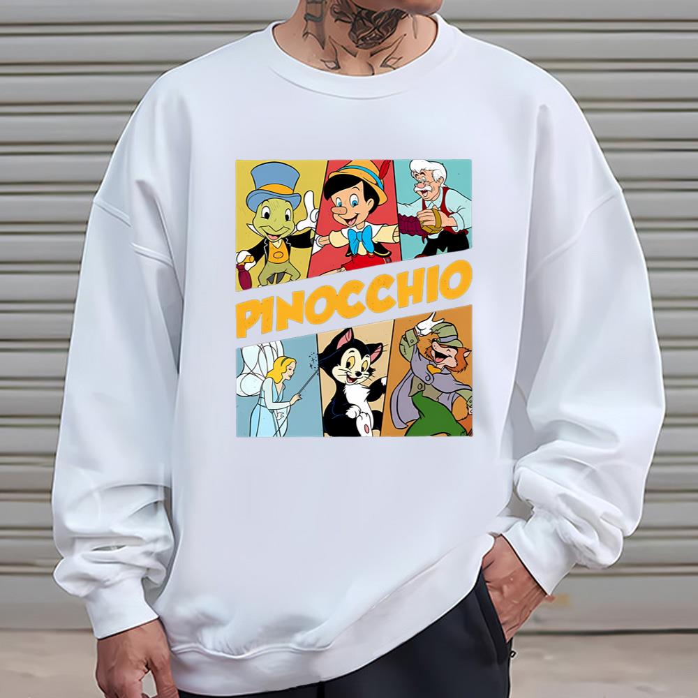 Disney Pinocchio Retro 90s Characters Shirt