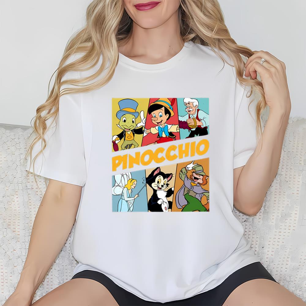Disney Pinocchio Retro 90s Characters Shirt