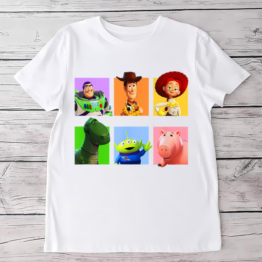 Disney Pixar Toy Story 4 Character Box Up T-Shirt