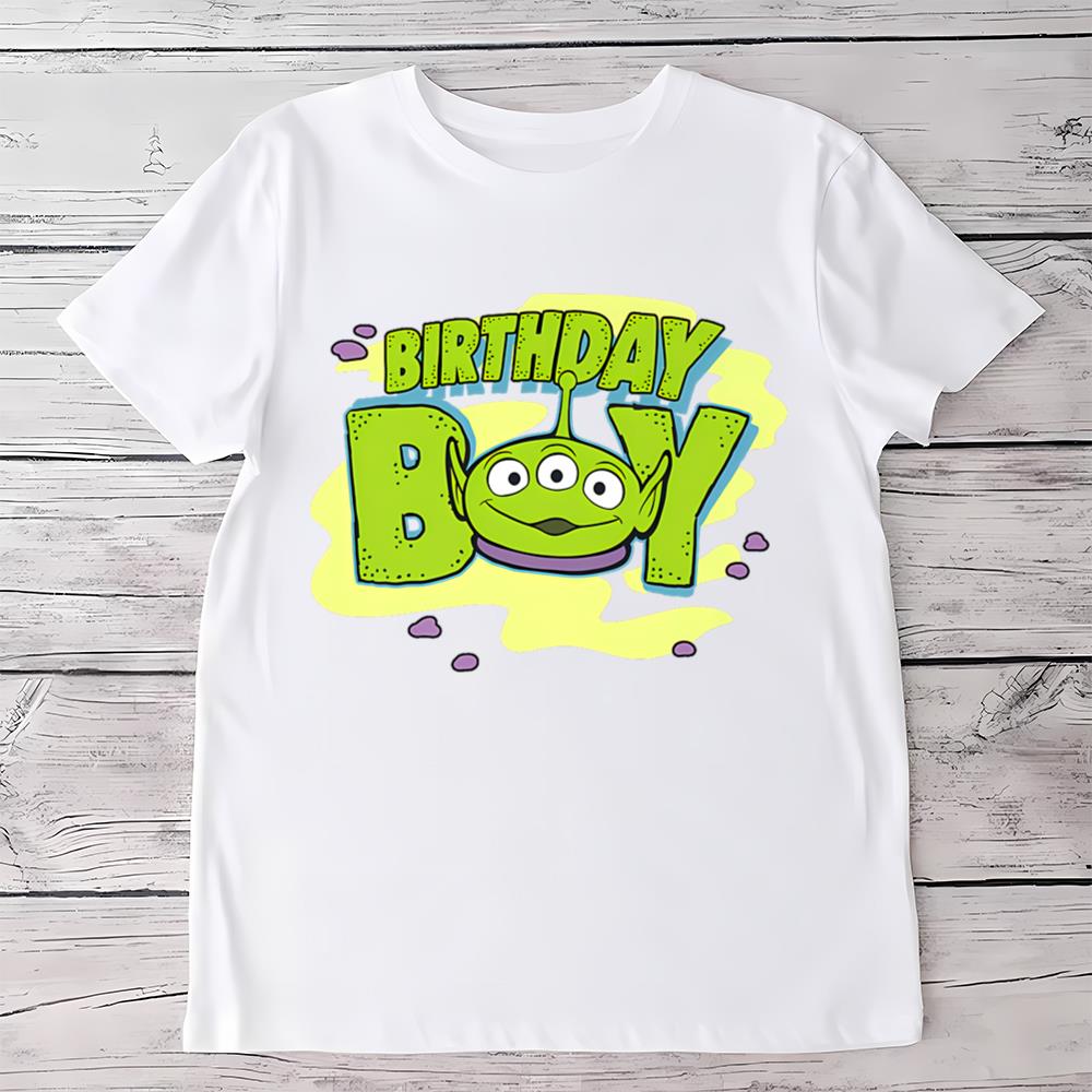 Disney Pixar Toy Story Birthday Boy Little Green Man T Shirt