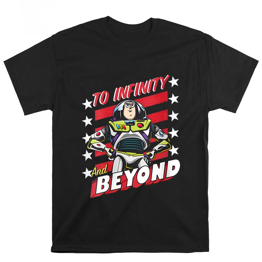 Disney Pixar Toy Story Buzz Infinity And Beyond Poster T Shirt