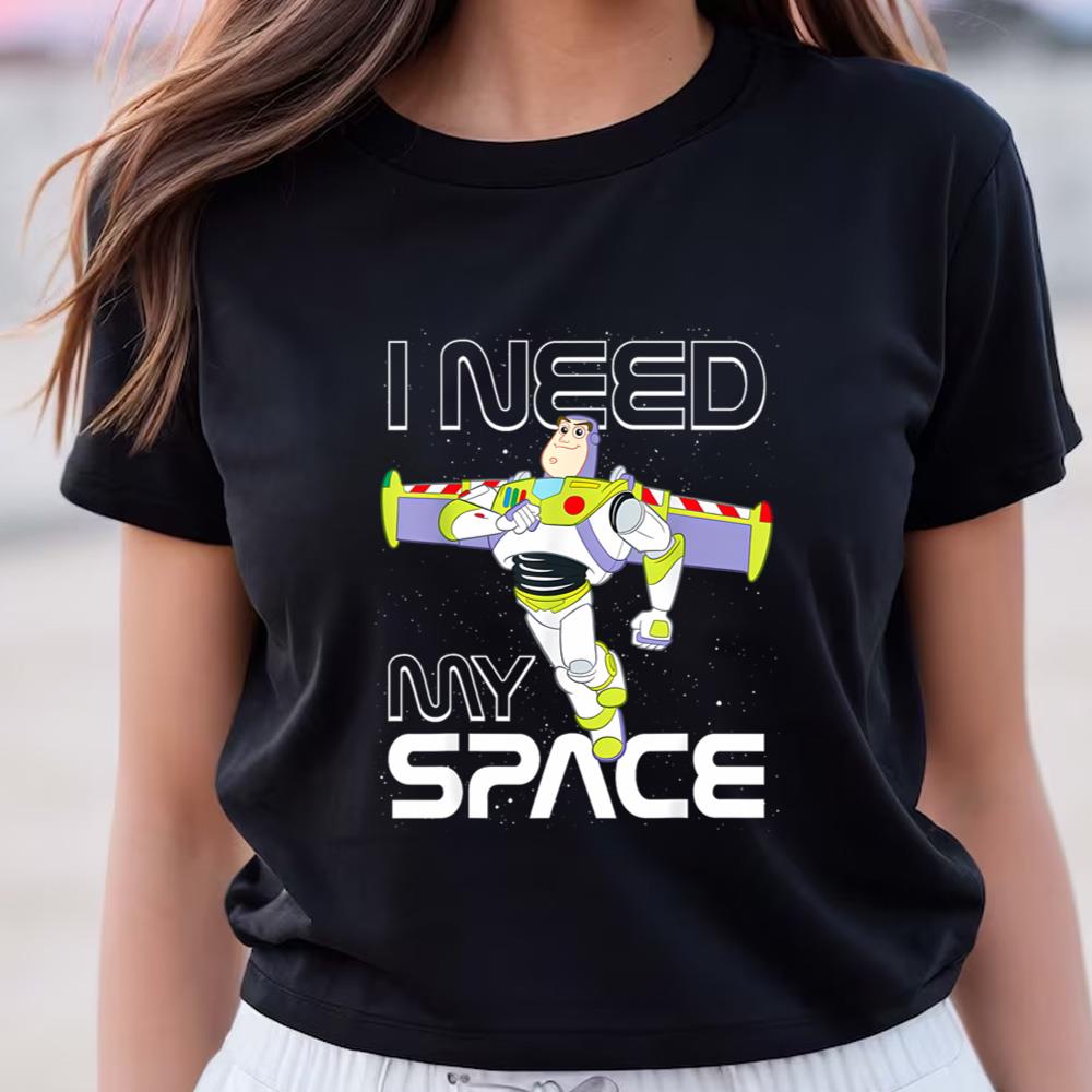 Disney Pixar Toy Story Buzz Lightyear I Need My Space Logo T-Shirt