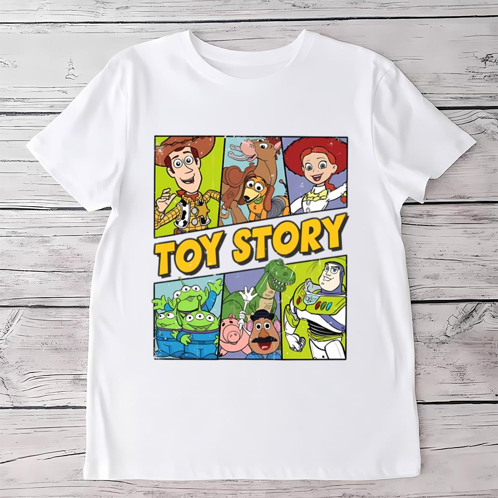 Disney Pixar Toy Story Characters Buzz Woody Aliens T Shirt, Magic Kingdom Unisex T Shirt