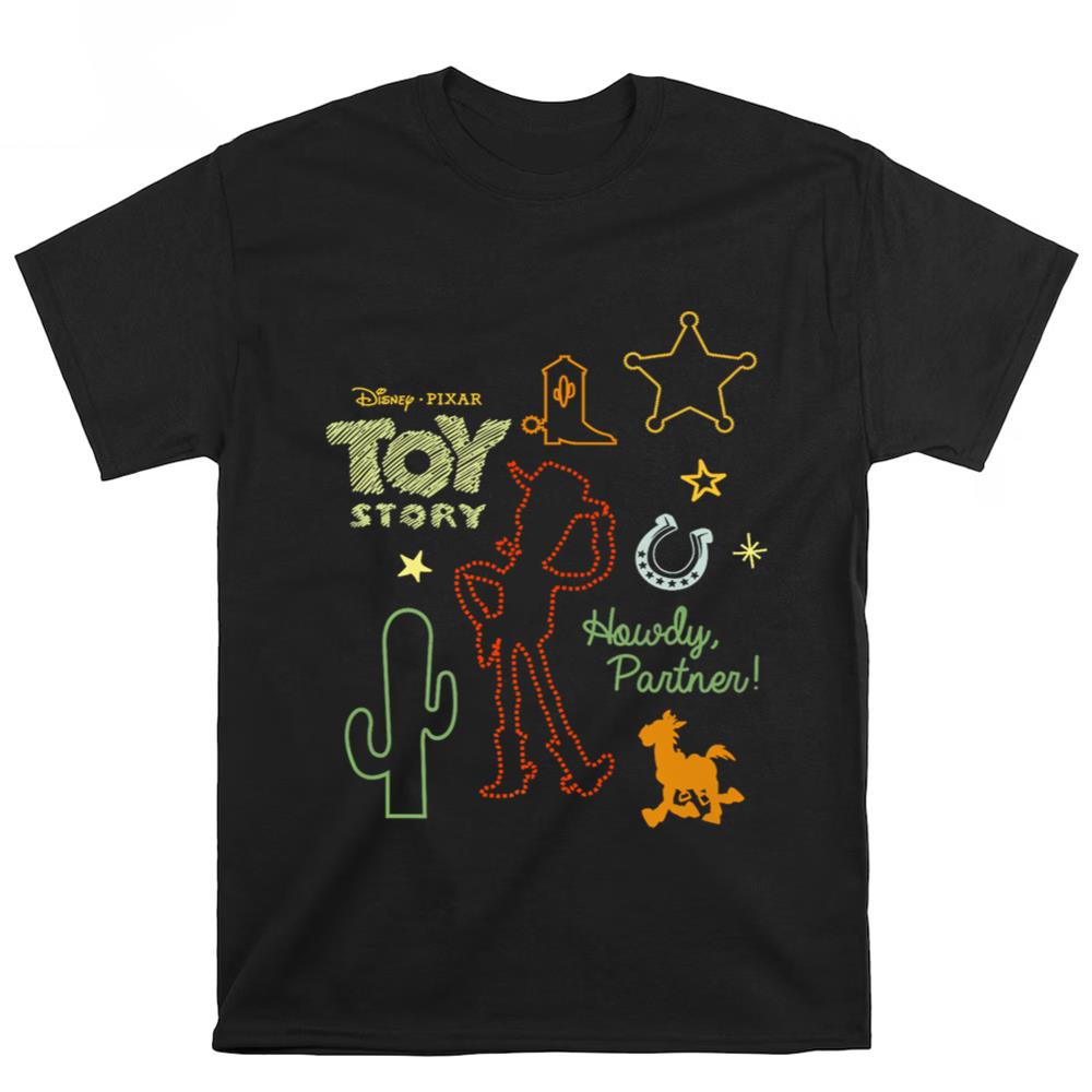 Disney Pixar Toy Story Howdy Partner Woody Shapes T Shirt