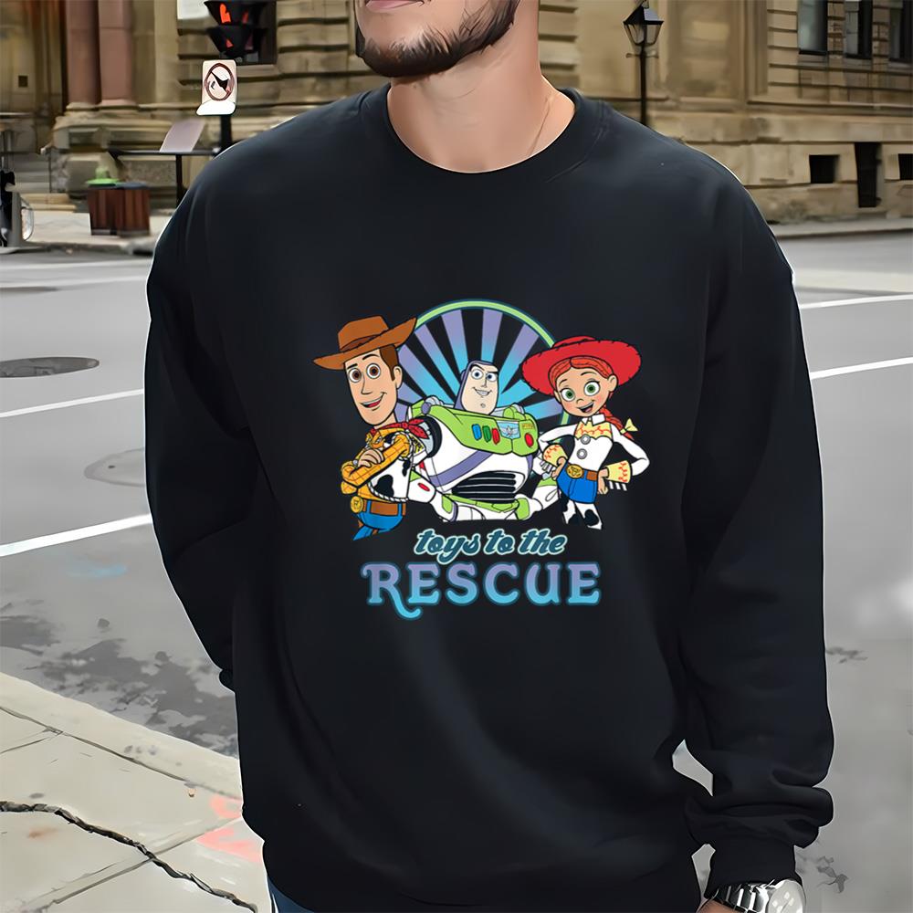 Disney Pixar Toy Story Jessie Woody Buzz Toys To The Rescue T Shirt