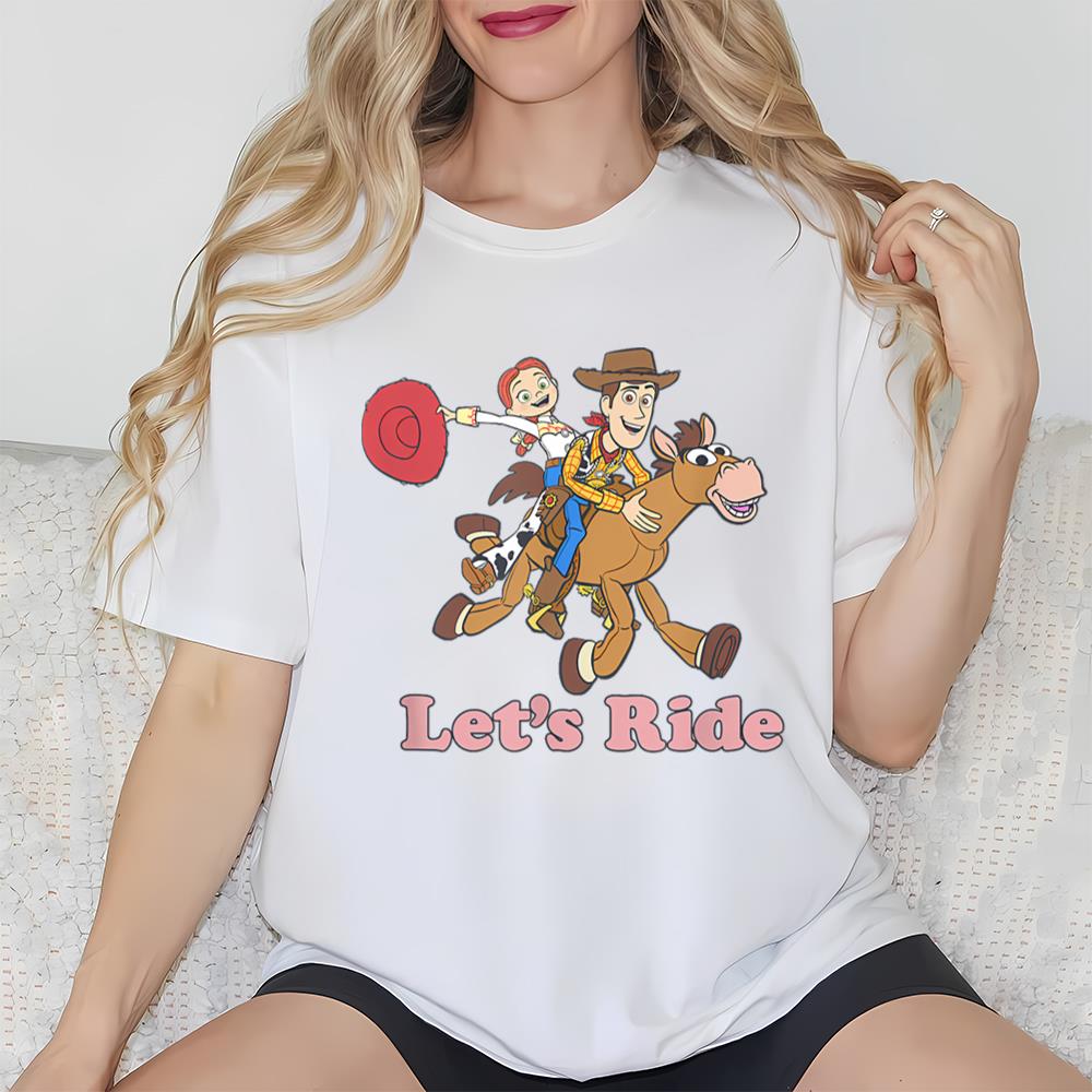 Disney Pixar Toy Story Woody And Jesse Let’s Ride T-Shirt