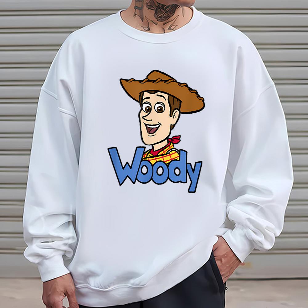 Disney Pixar Toy Story Woody Smiling Portrait Blue Letters T-Shirt