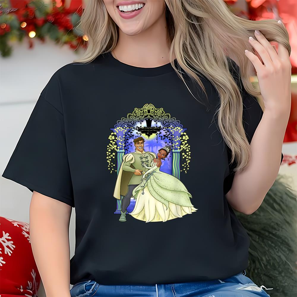 Disney Princess And The Frog Tiana And Naveen Portrait T-Shirt