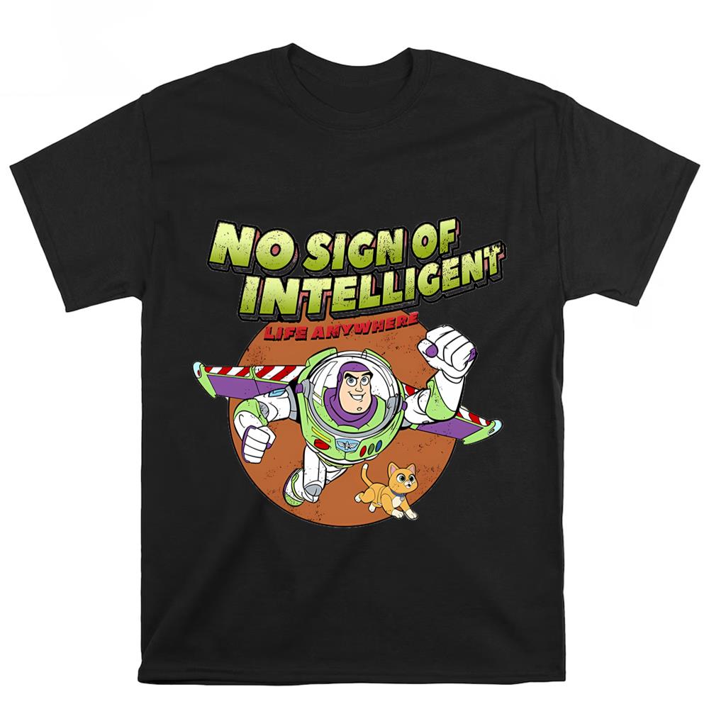 Disney Retro Buzz Lightyear No Sign Of Intelligent Life Shirt