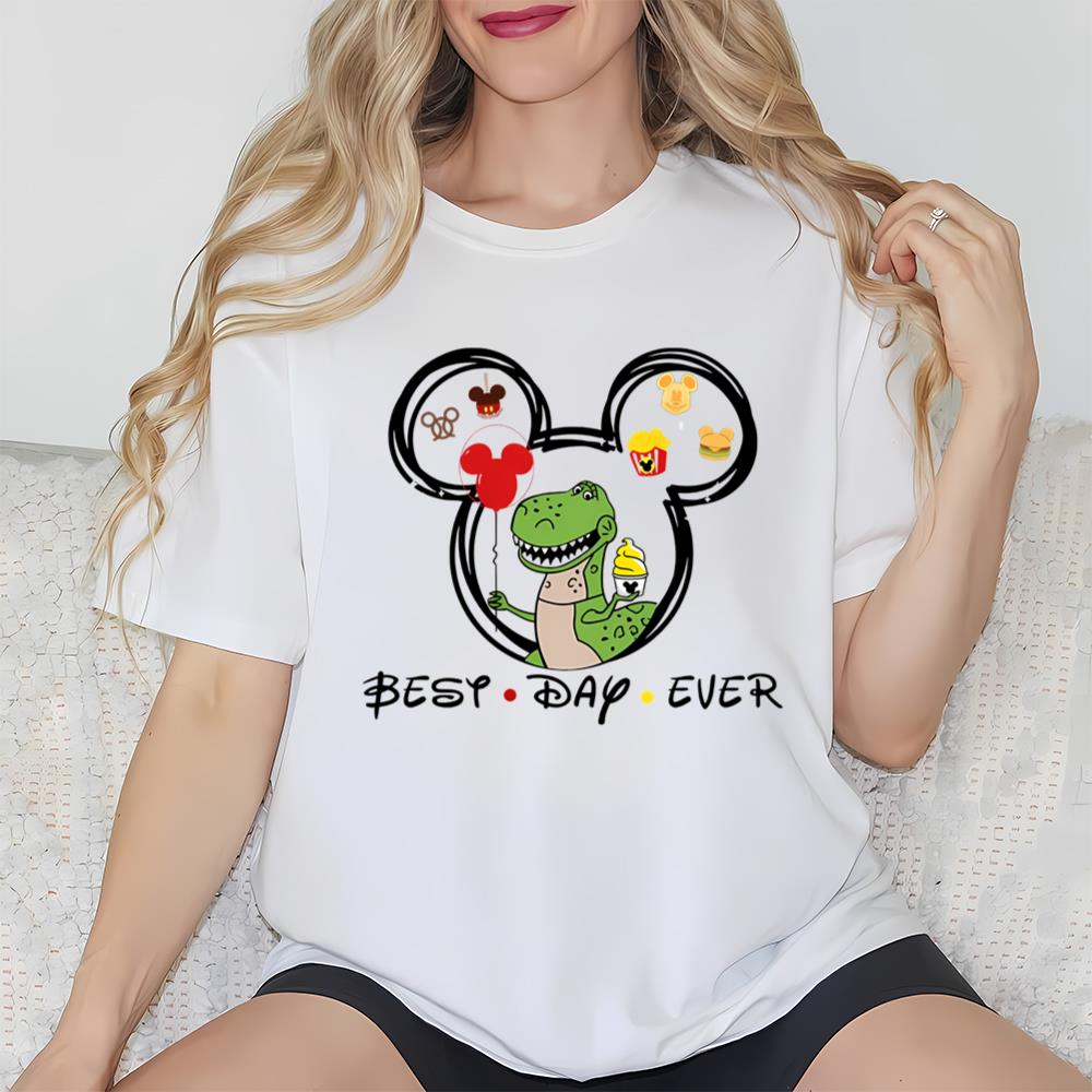 Disney Rex Best Day Ever Toy Story Shirt, Toy Story Dinosaur Shirt