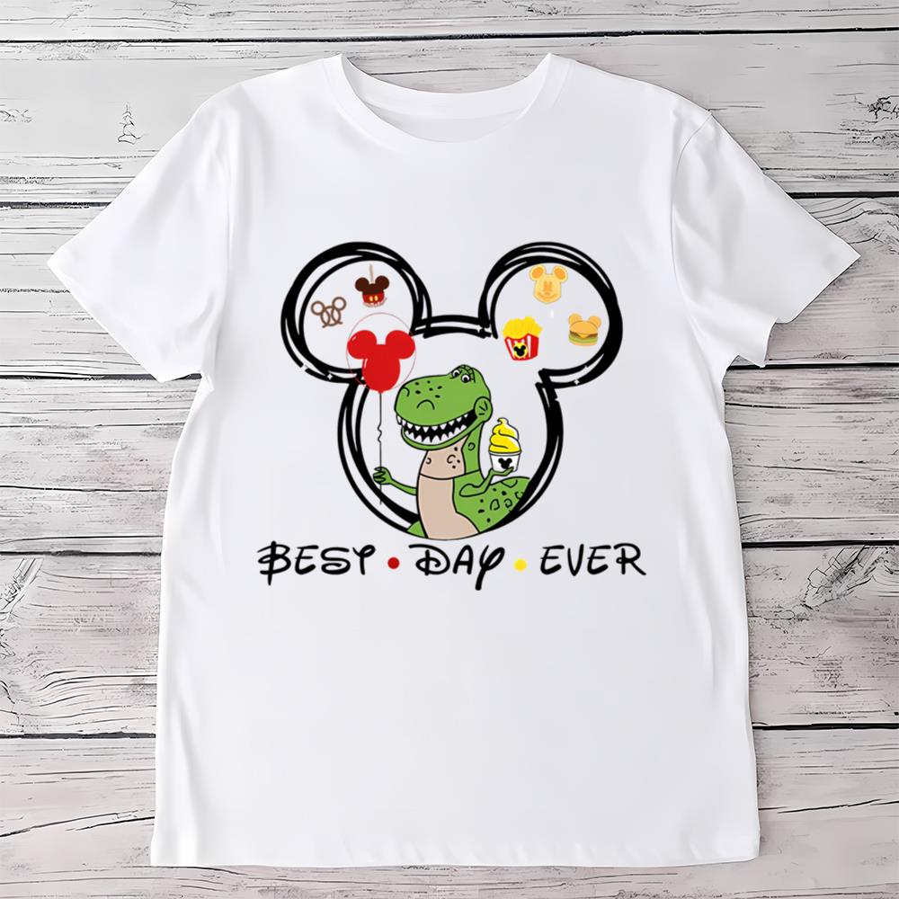 Disney Rex Best Day Ever Toy Story Shirt, Toy Story Dinosaur Shirt