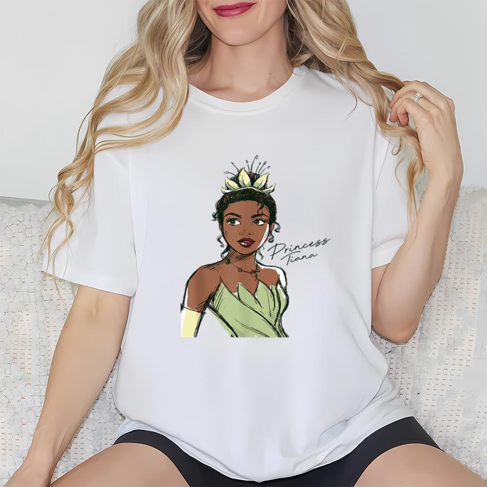Disney The Princess And The Frog Princess Tiana Sketch T Shirt