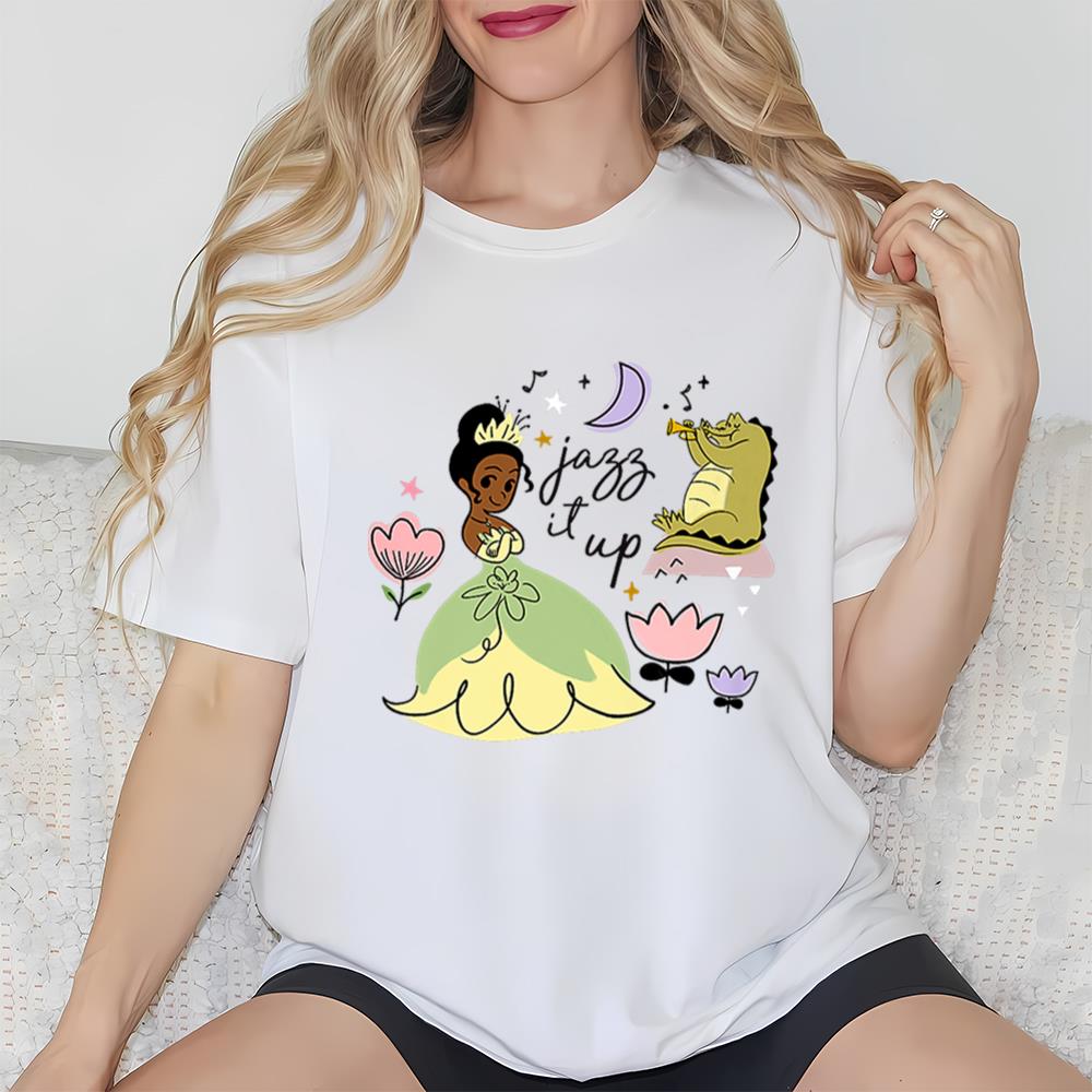 Disney The Princess And The Frog Tiana Jazz It Up Floral T-Shirt