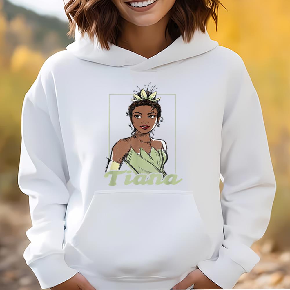 Disney The Princess And The Frog Tiana Sketch Portrait T-Shirt