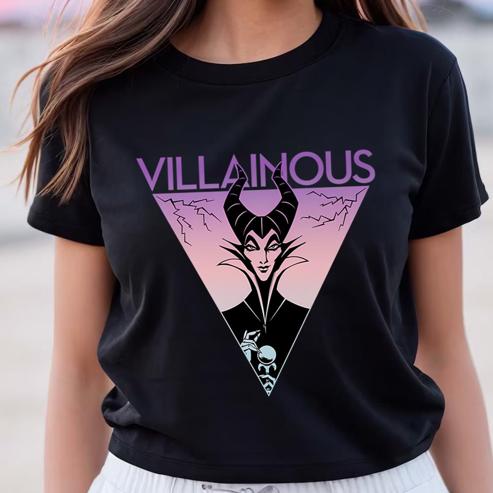 Disney Villains Maleficent Villainous Purple Triangle T-Shirt