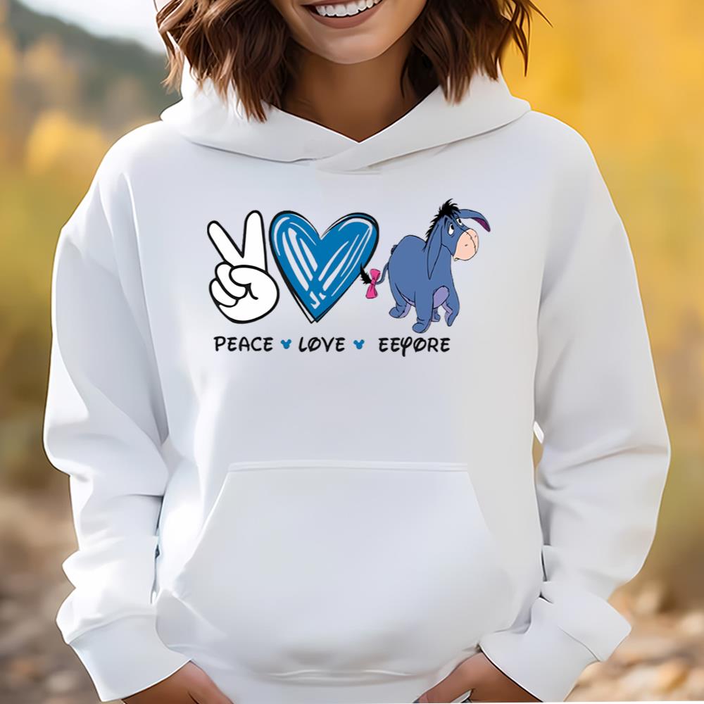 Disney Winnie The Pooh Peace Love Eeyore Shirt