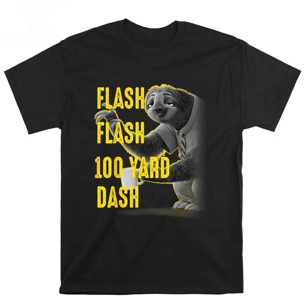 Disney Zootopia Flash Flash 100 Yard Dash Portrait T Shirt