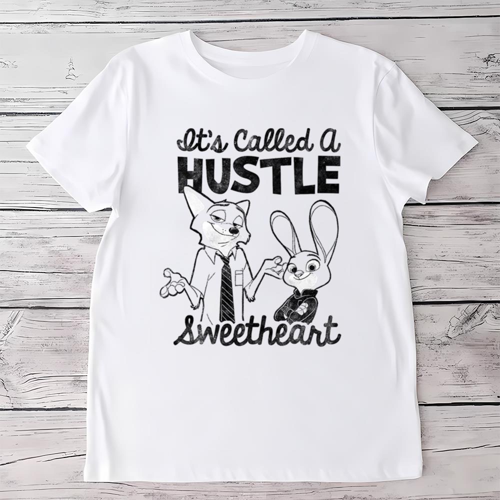 Disney Zootopia Nick And Judy It’s Called A Hustle T-Shirt