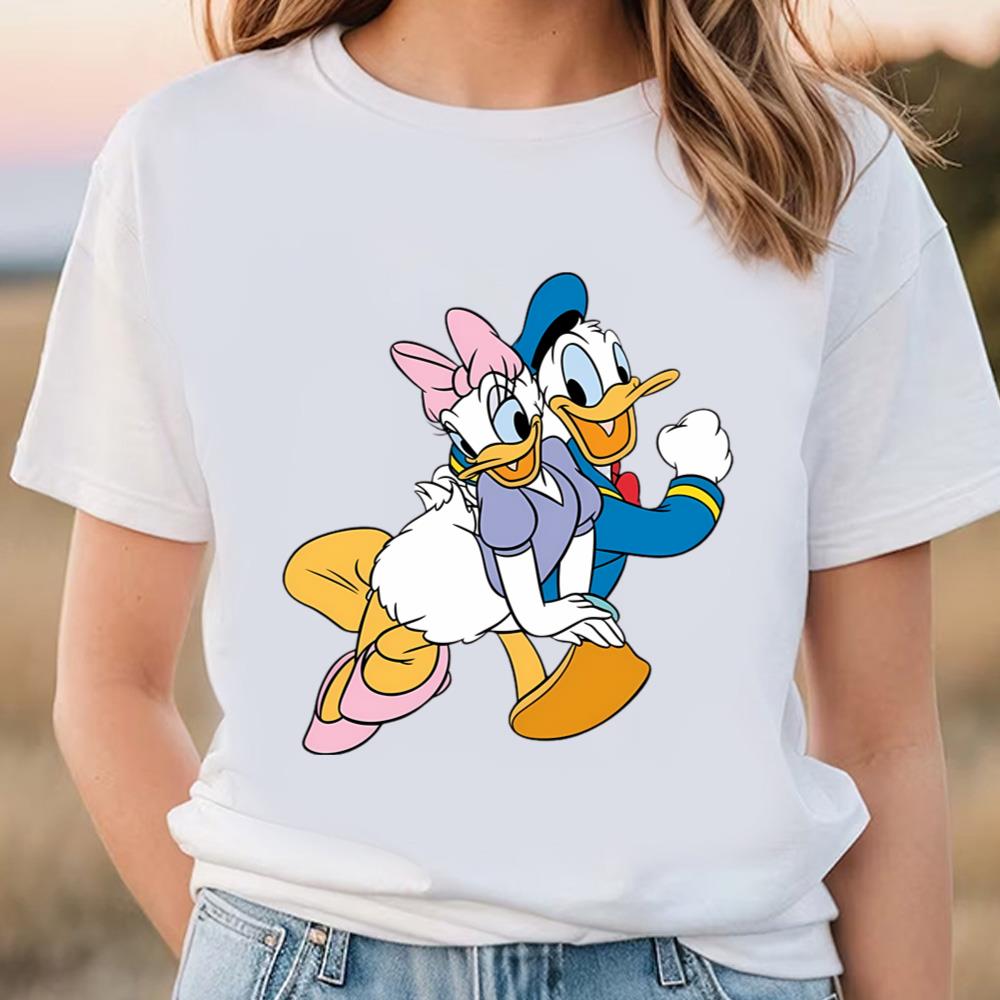 donald daisy duck cute cartoon couple shirt vu78i